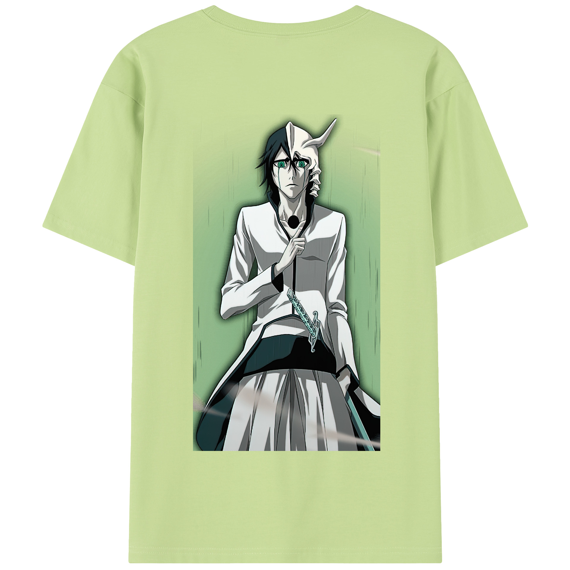 （画像用） ブリーチ ウルキオラ·シファー BLEACH Ulquiorra cifer 綿100％半袖Tシャツ（背面プリント）